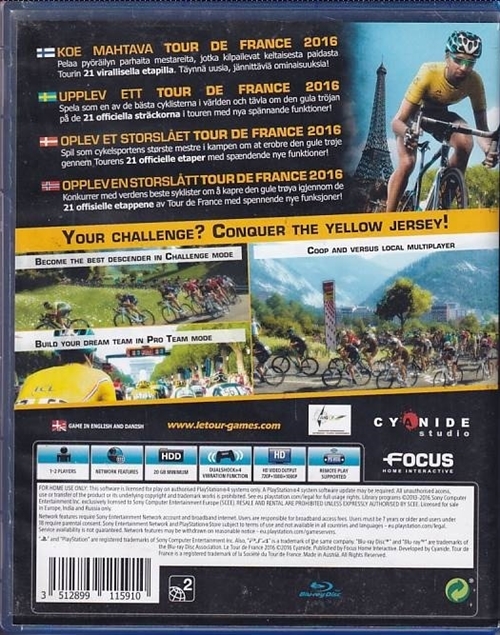 Le Tour de France Season 2016 - PS4 Spil (B Grade) (Genbrug)